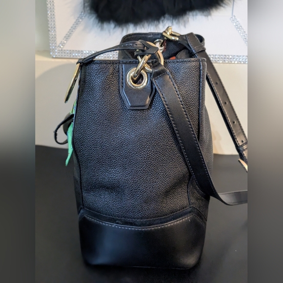 Michael Kors Nicole Leather Bucket Drawstring Crossbody Bag - Picture 9 of 14